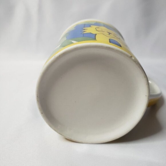 Lion in Jungle Mug Kids Ceramic Yellow Green Blue Fun Playful - Picture 9 of 9